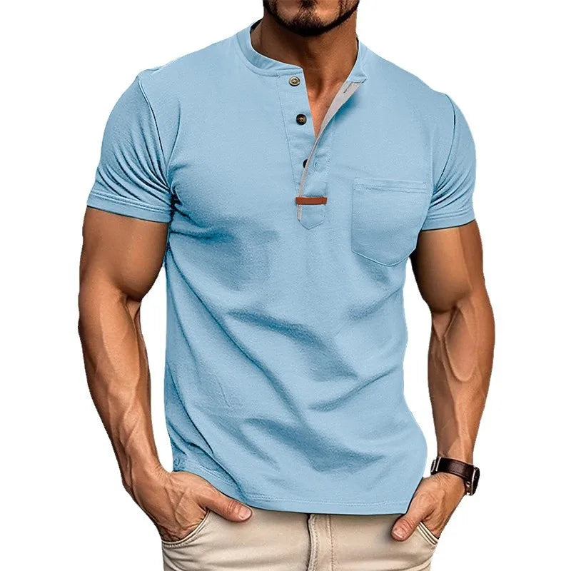 Jean™ | Chemise Classique Homme à Col Henley