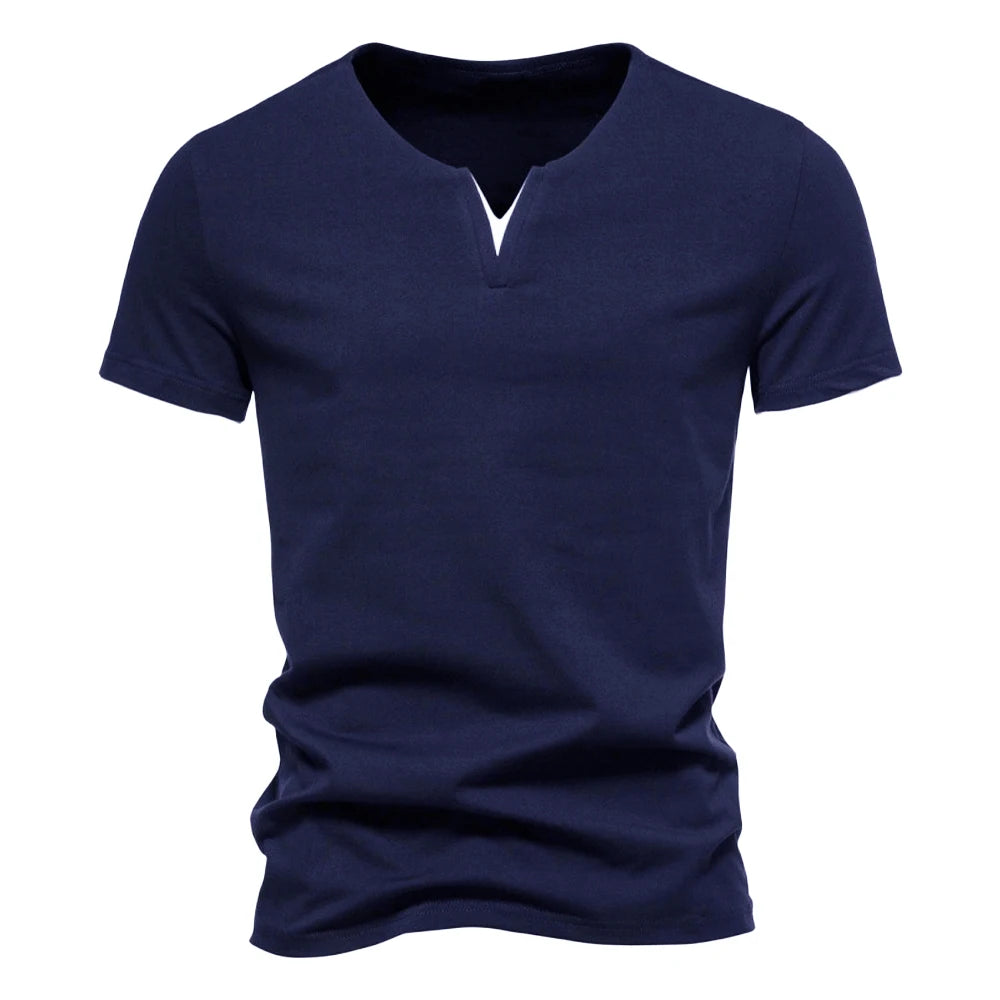 Jean et Marcel™ | T-shirt d'Été Homme à Col en V