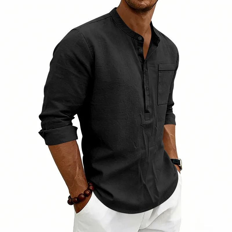 Étienne™ | Chemise d’Été Décontractée avec Poche Poitrine