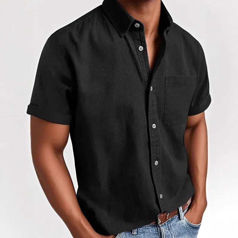 Laurent™ | Chemise Élégante à Manches Courtes pour Homme