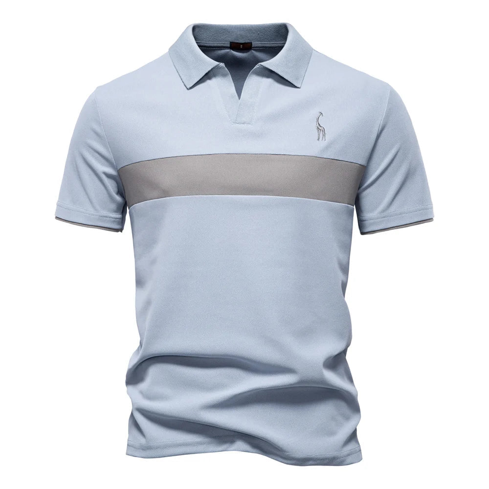 J&M Paris™ | Polo pour Hommes avec Blocs de Couleur