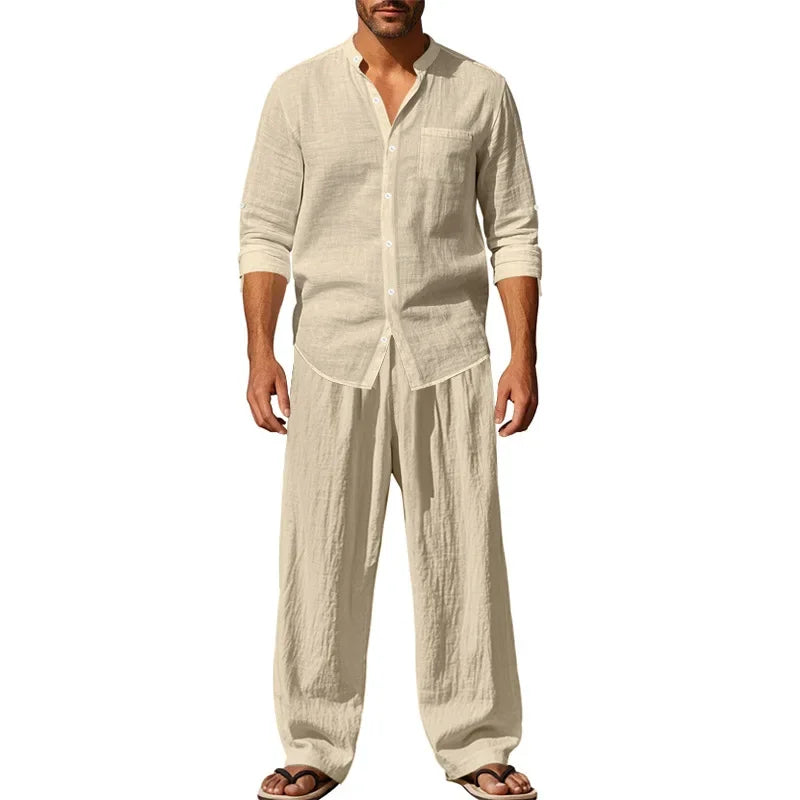 Jean™ | Ensemble Homme en Coton – Élégant & Respirant