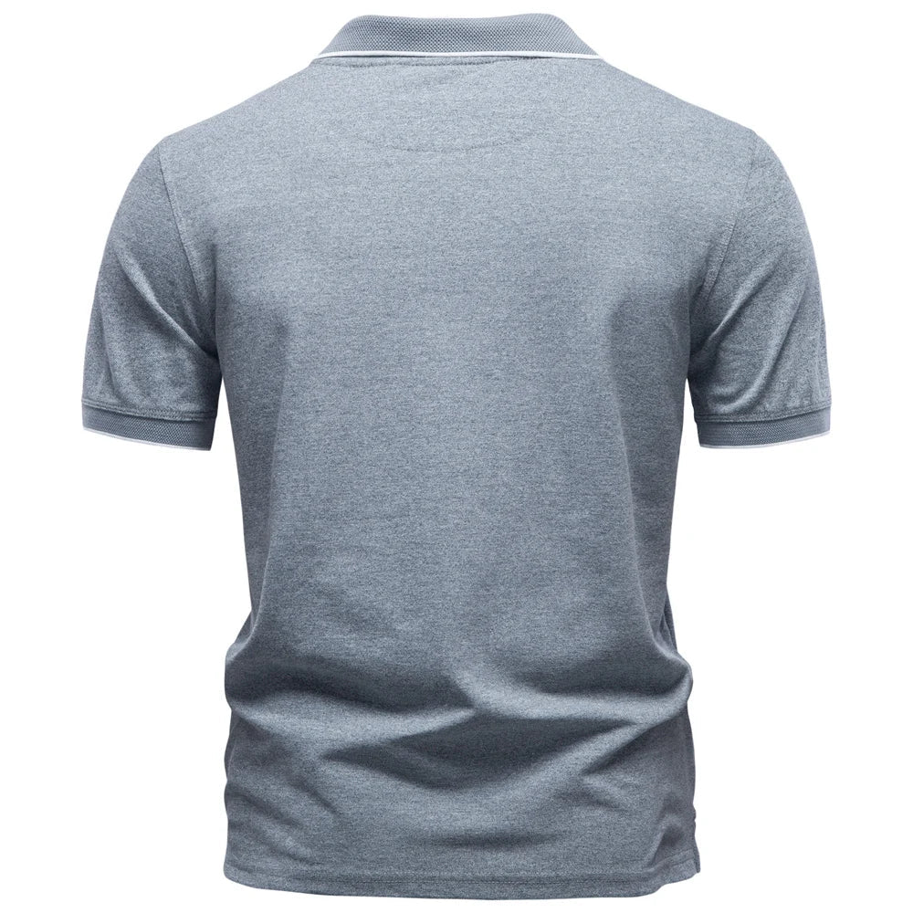 J&M Paris™ | Polo Élégant pour Hommes avec Fermeture Éclair