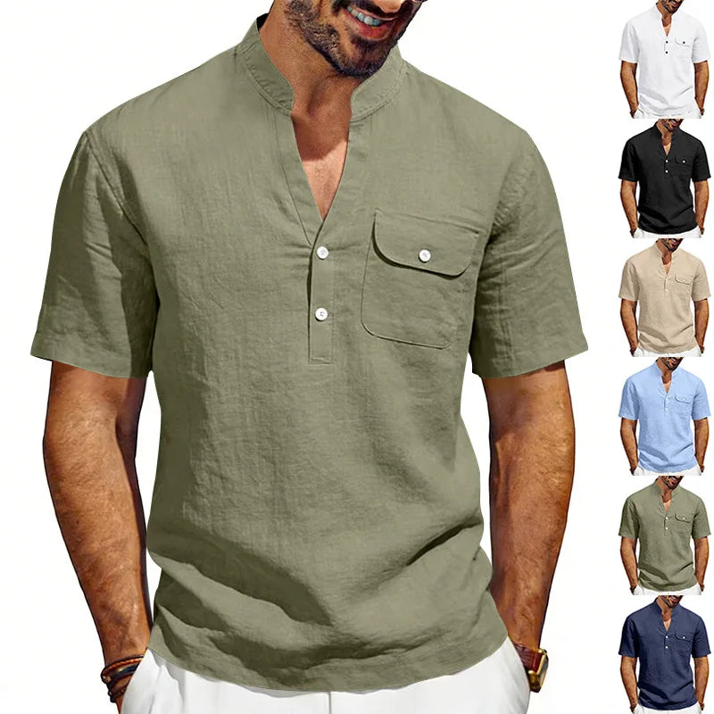 Jean et Marcel™ | Chemise Homme Élégante avec Poche Poitrine
