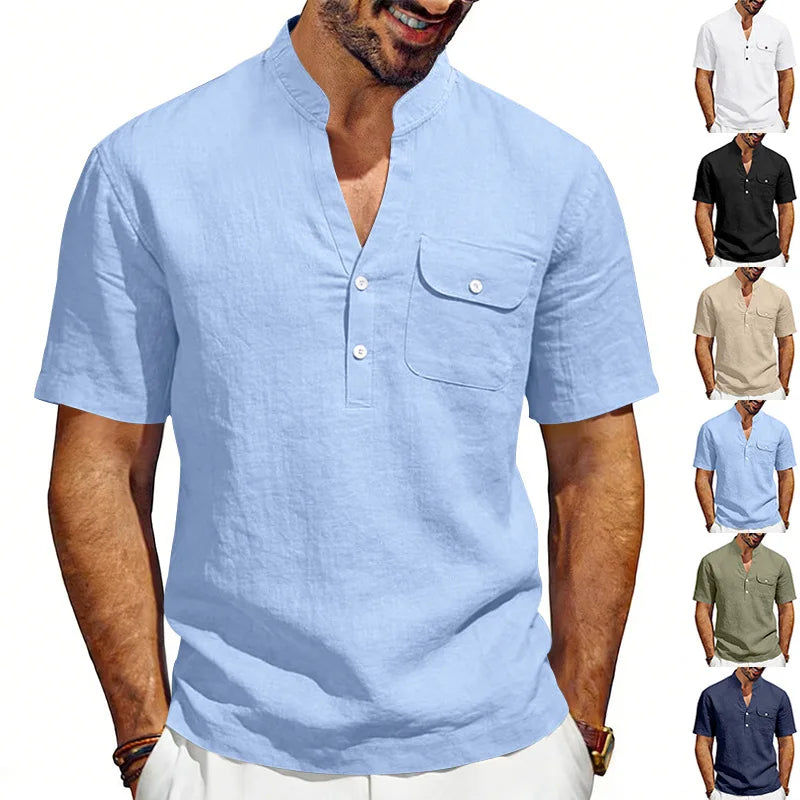 Jean et Marcel™ | Chemise Homme Élégante avec Poche Poitrine