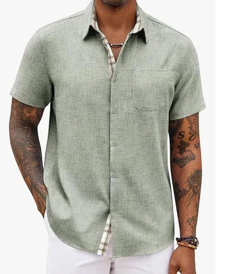 Jean™ | Chemise d'Été Élégante aux Détails Classiques