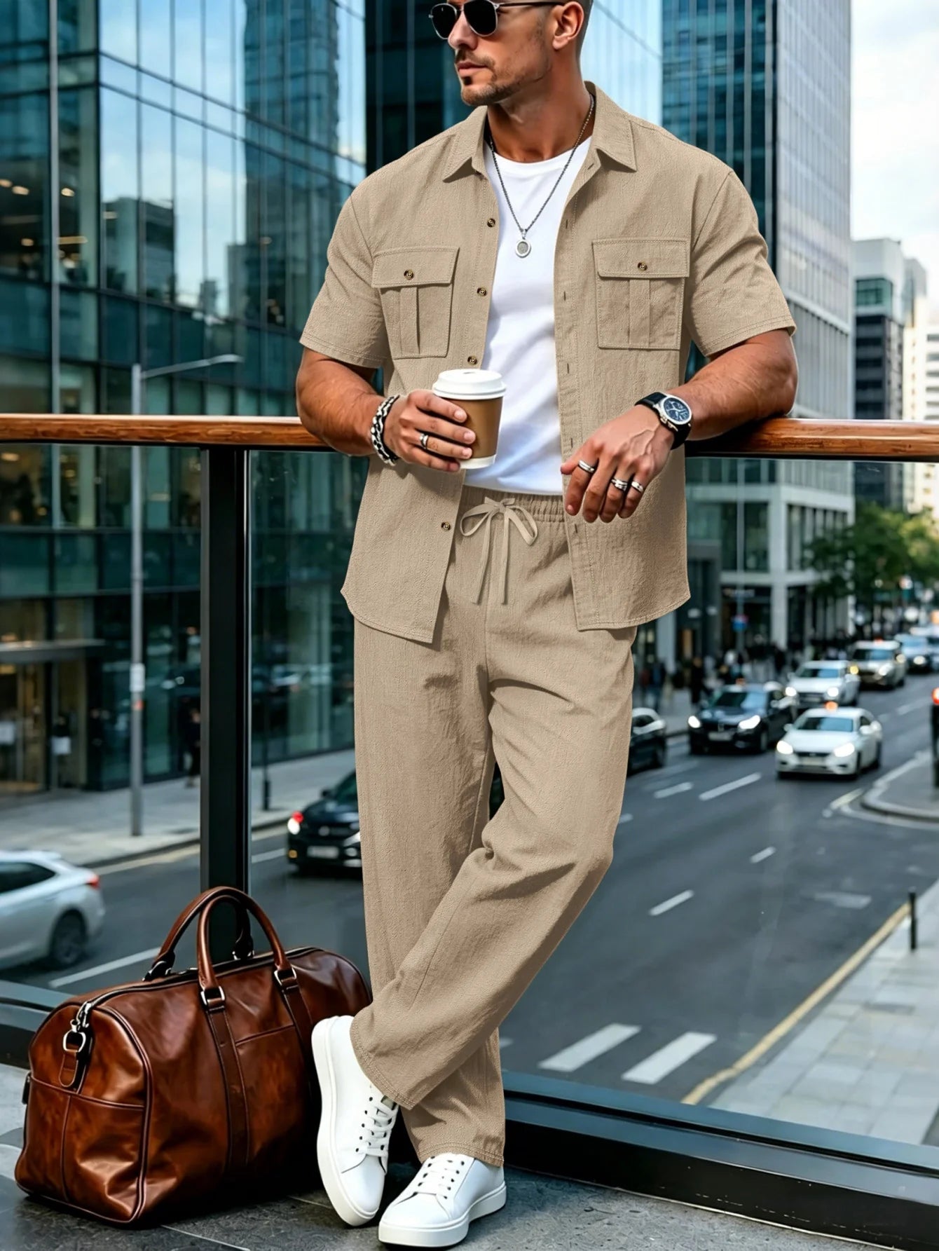 Jean et Marcel™ | Ensemble d'été pour homme, respirant et moderne