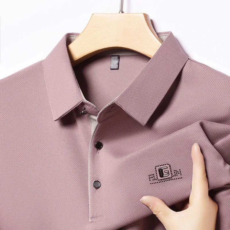 Laurent™ | Polo Élégant à Manches Courtes avec Badge