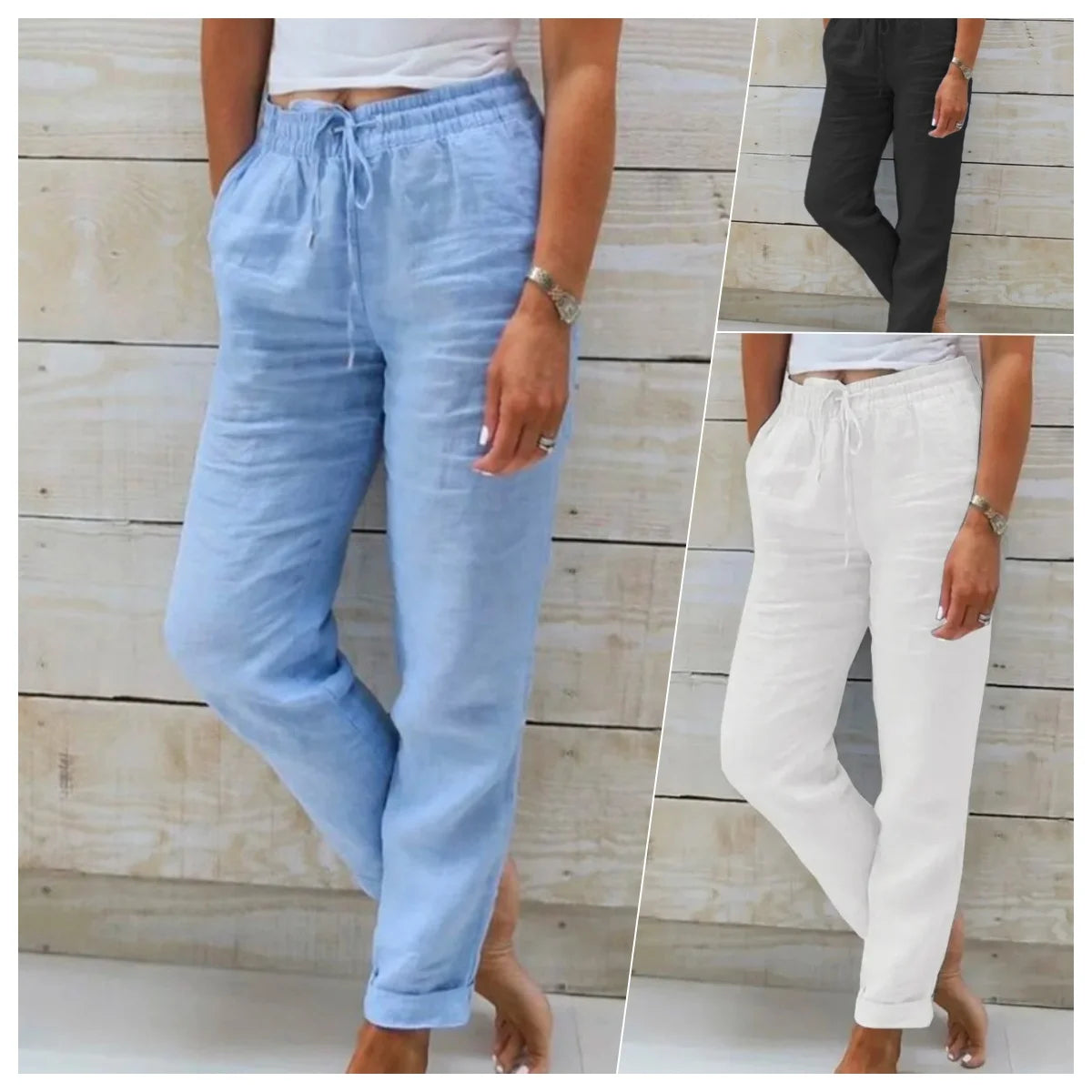 Élise™ | Pantalon Femme Confort en Coton