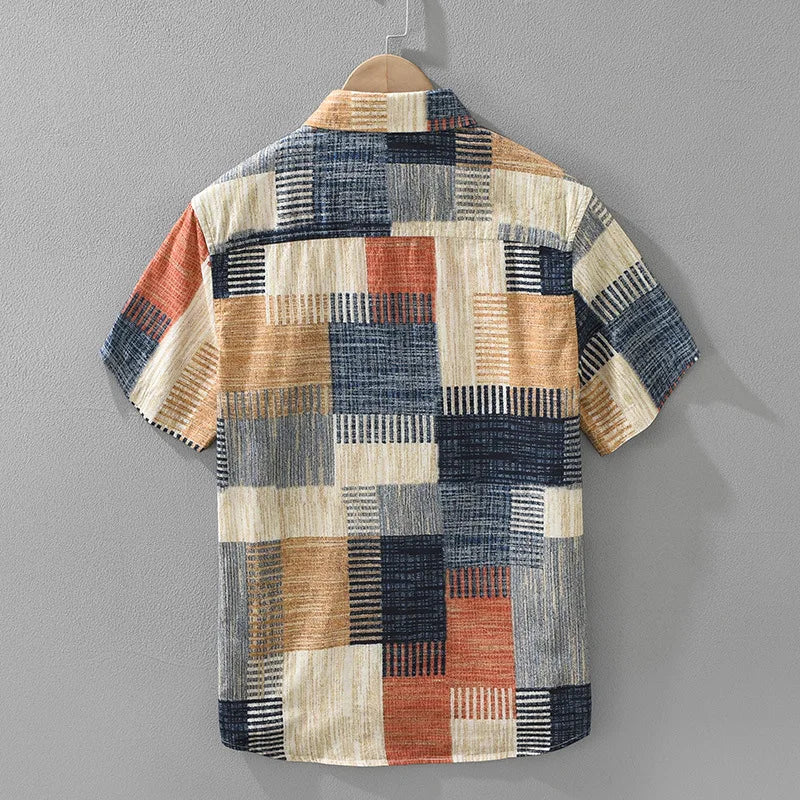 Jean™ | Chemise Patchwork Décontractée pour Homme