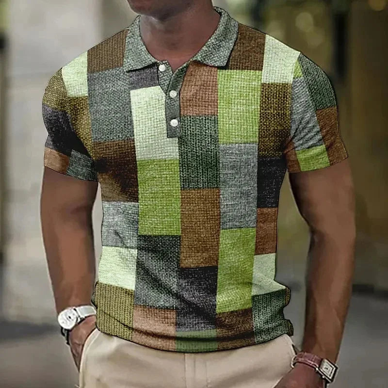 Marcel™ | Polo Élégant à Motif Carreaux pour Homme