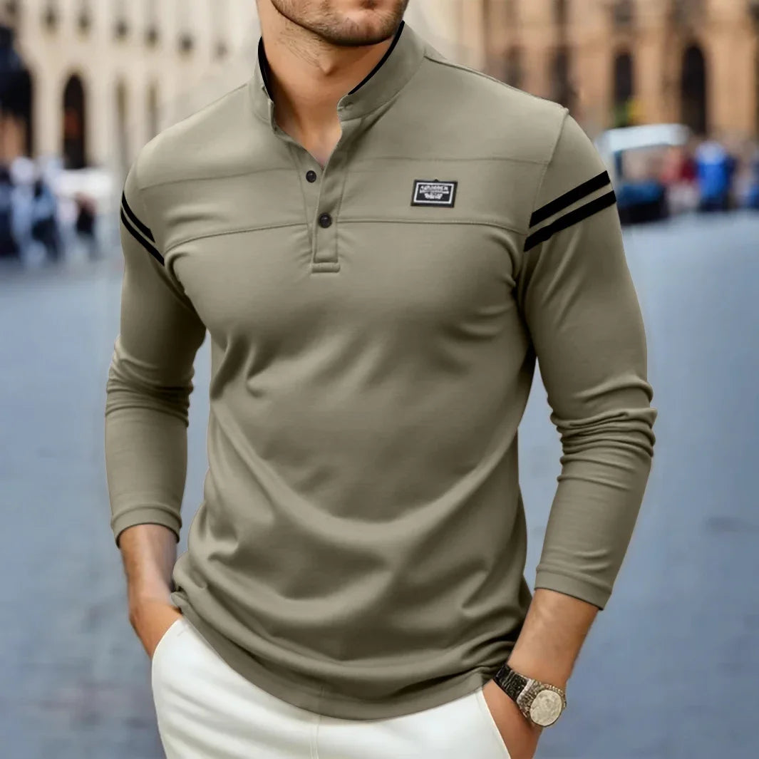 Jean et Marcel™ | T-shirt Homme à Manches Longues Moderne