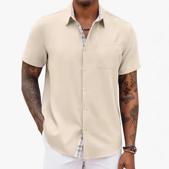 Jean™ | Chemise d'Été Élégante aux Détails Classiques