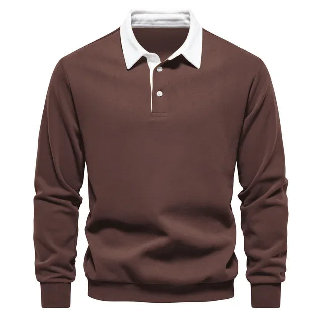 Arnaud™ | Polo Sweatshirt Homme Manches Longues