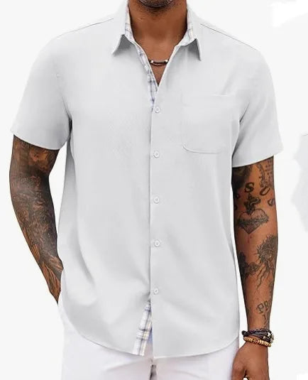 Jean™ | Chemise d'Été Élégante aux Détails Classiques