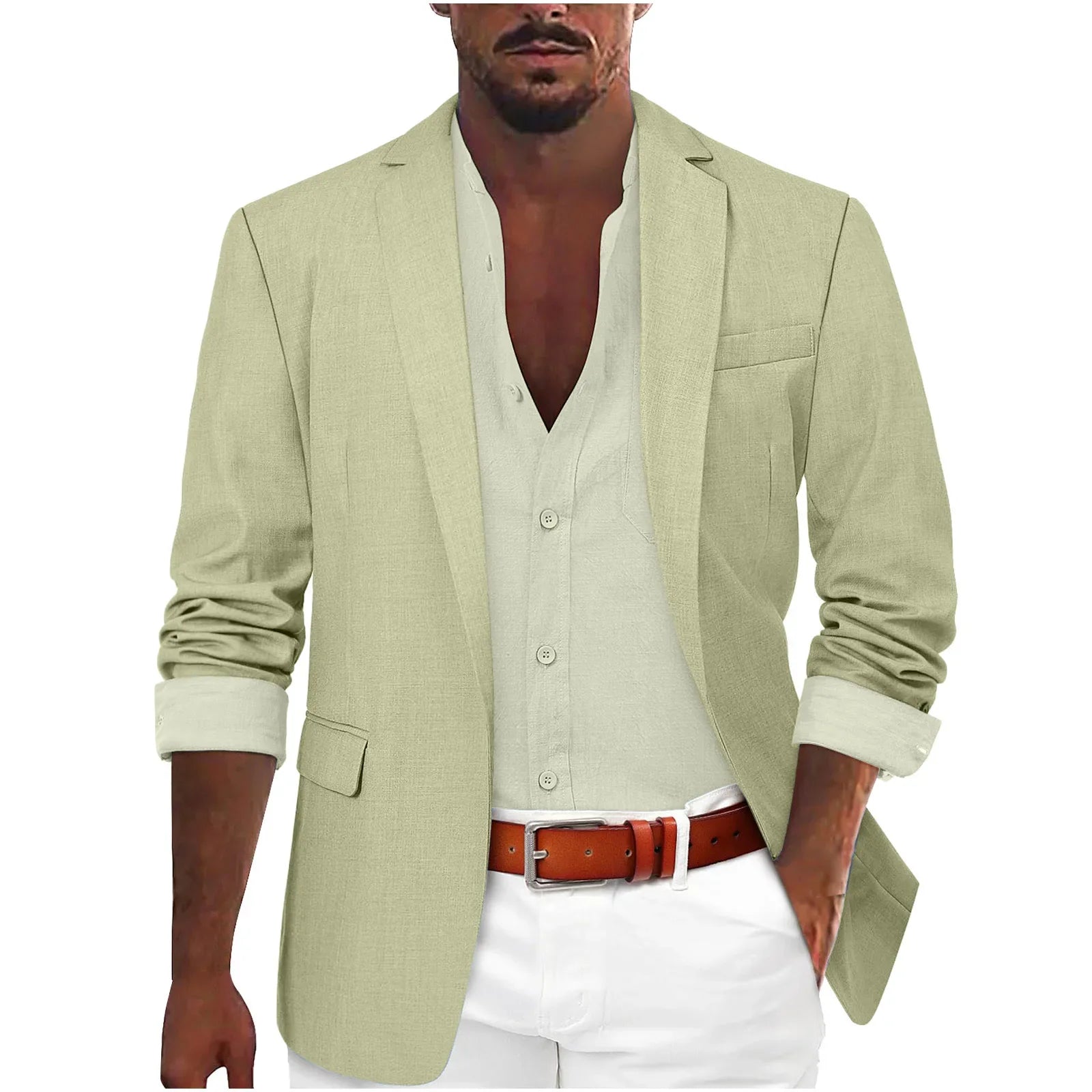 Laurent™ | Blazer Homme Élégant en Lin Léger