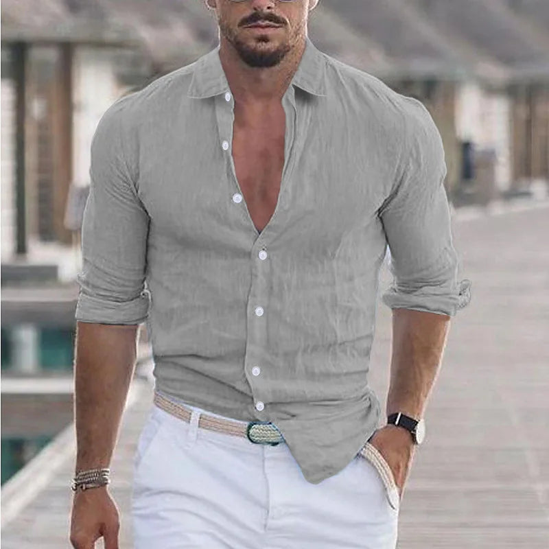 Laurent™ | Chemise Homme Décontractée et Respirante