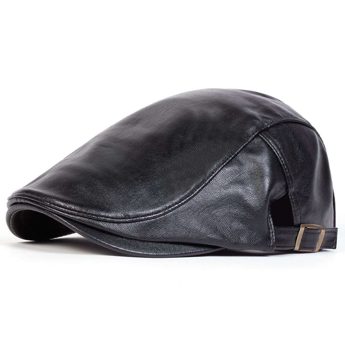 Casquette de conducteur en cuir