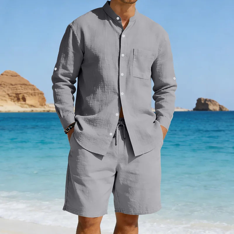 Marcel™ | Ensemble en Lin Décontracté