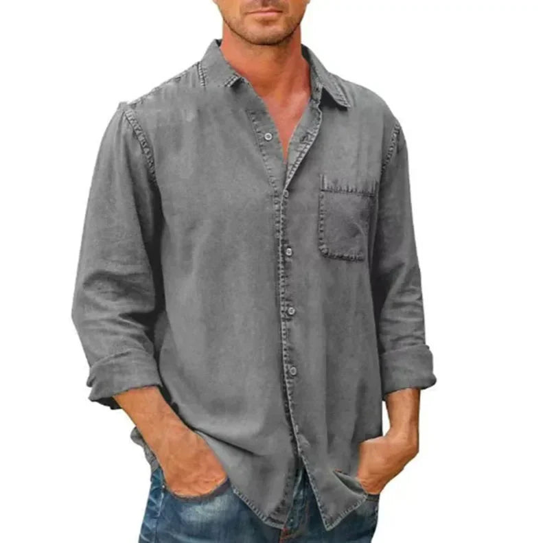 Jean et Marcel™ | Chemise Vintage à Manches Longues