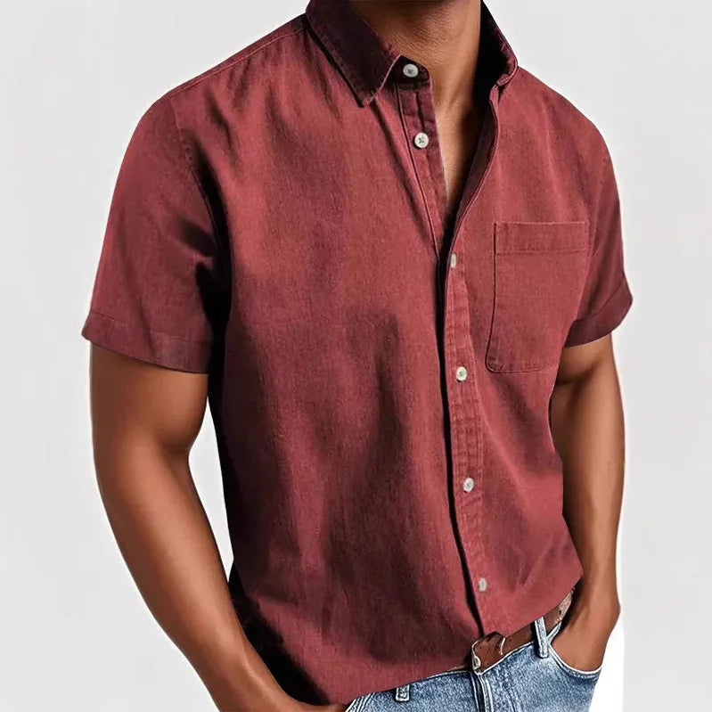 Laurent™ | Chemise Élégante à Manches Courtes pour Homme