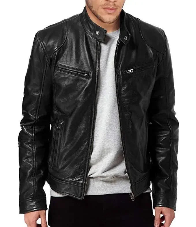 Jean et Marcel™ | Veste en Cuir Élégante & Robuste
