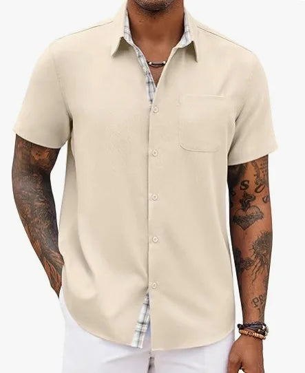 Jean™ | Chemise d'Été Élégante aux Détails Classiques