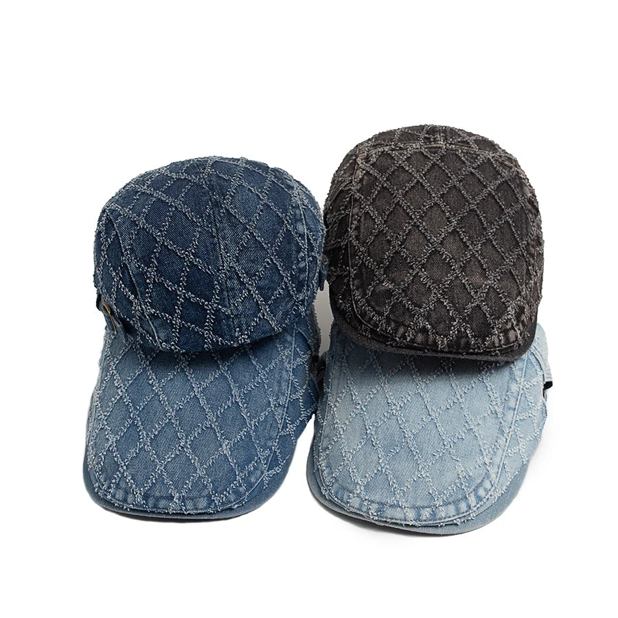 Laurent™ | Casquette Homme à Motif Carreaux