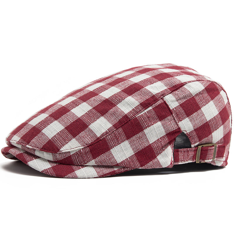 Casquette à carreaux Vichy