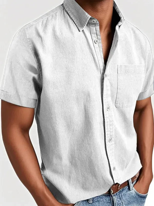 Laurent™ | Chemise Élégante à Manches Courtes pour Homme
