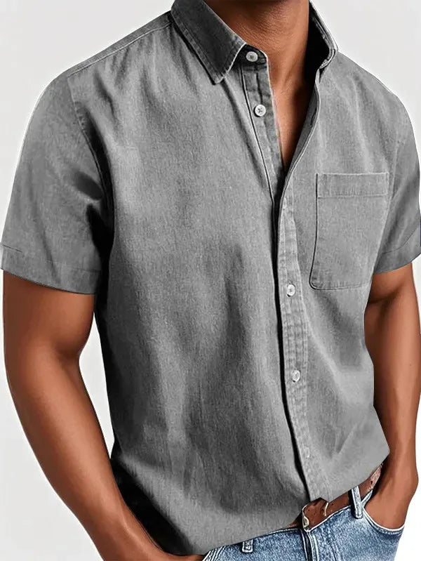 Laurent™ | Chemise Élégante à Manches Courtes pour Homme