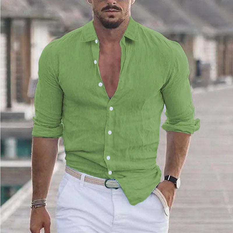 Laurent™ | Chemise Homme Décontractée et Respirante