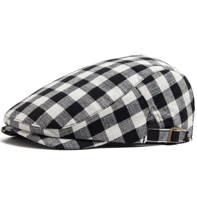 Casquette à carreaux Vichy