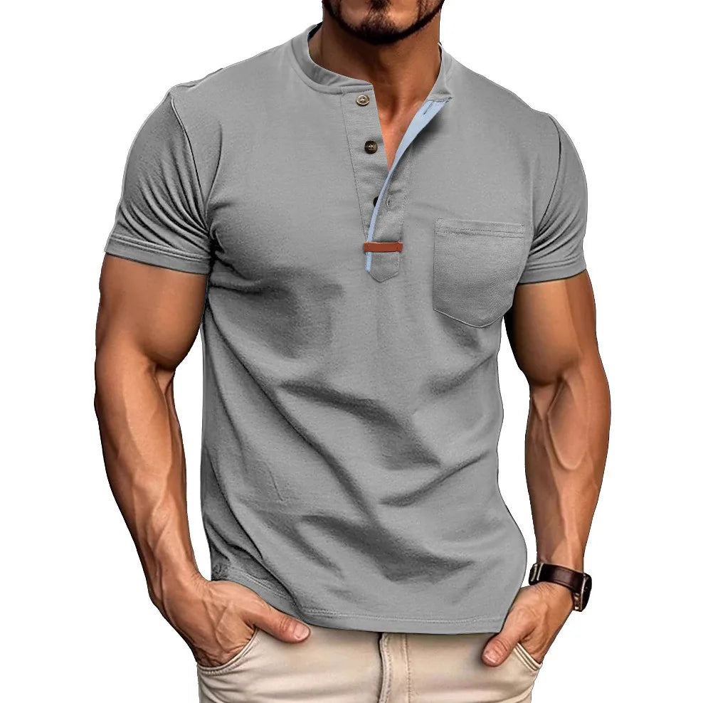Jean™ | Chemise Classique Homme à Col Henley