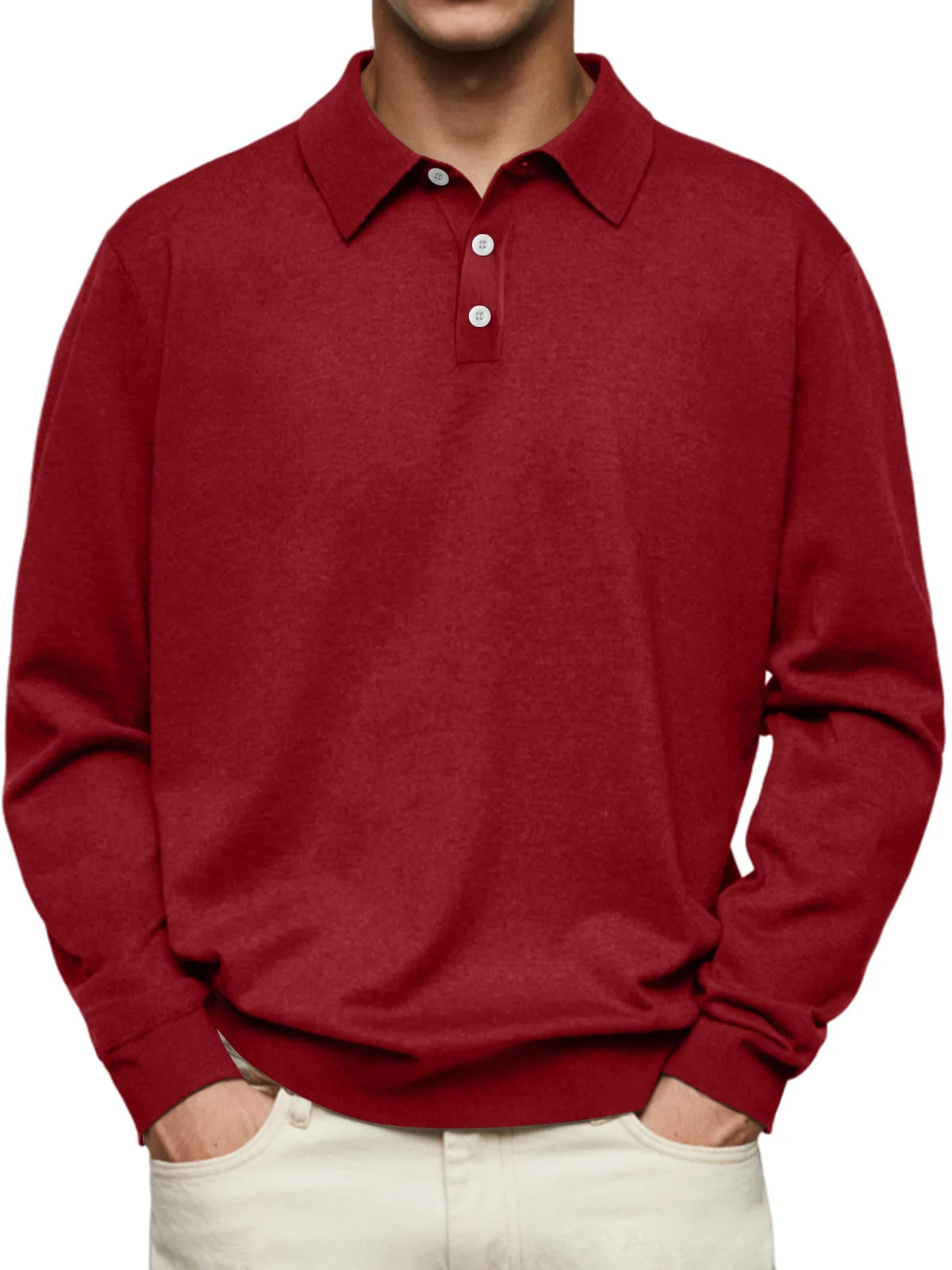 Marcel™ | Polo Casual à Manches Longues