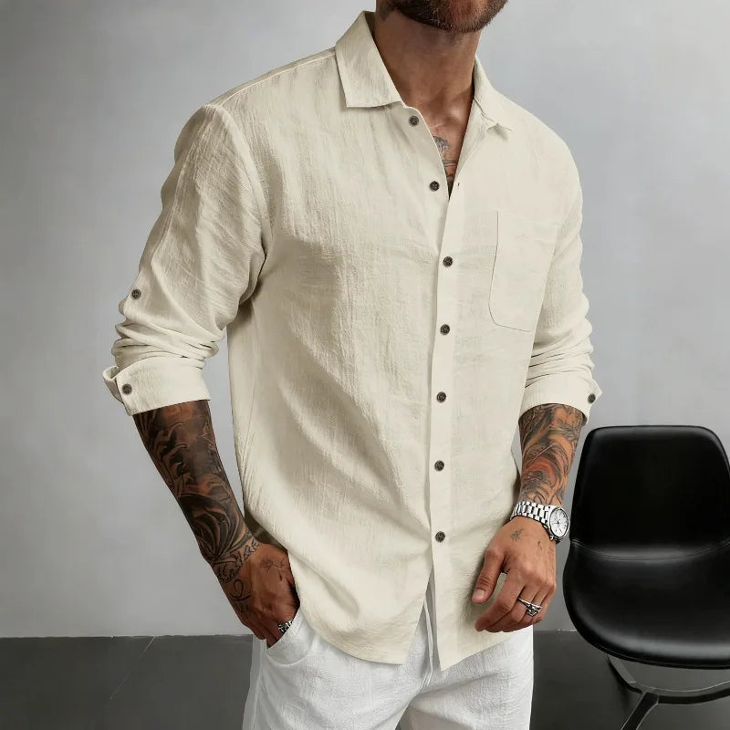 Phillippe™ | Chemise Homme Décontractée en Tissu Respirant
