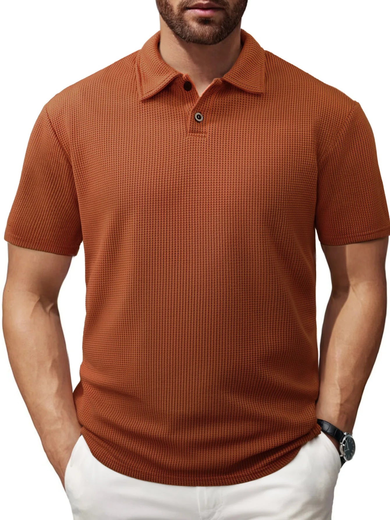 Marcel™ | Polo à Rayures Texturées pour Homme