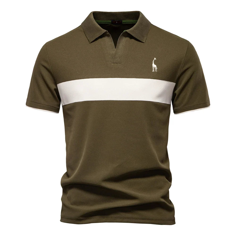J&M Paris™ | Polo pour Hommes avec Blocs de Couleur