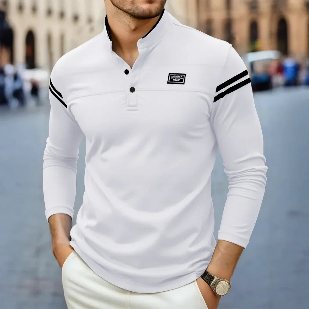 Jean et Marcel™ | T-shirt Homme à Manches Longues Moderne