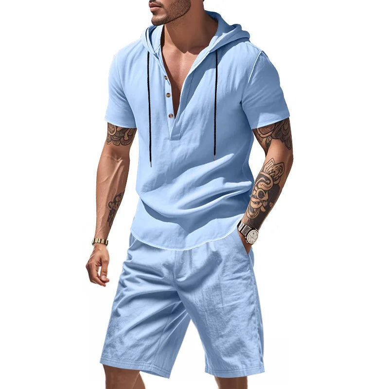 Laurent™ | Ensemble d'Été en Lin Élégant