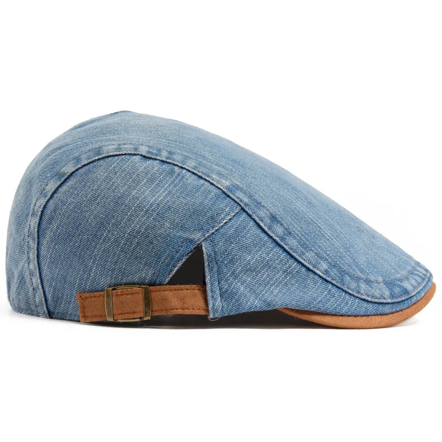Jean™ | Casquette plate en denim haut de gamme – Style intemporel et confort au quotidien.
