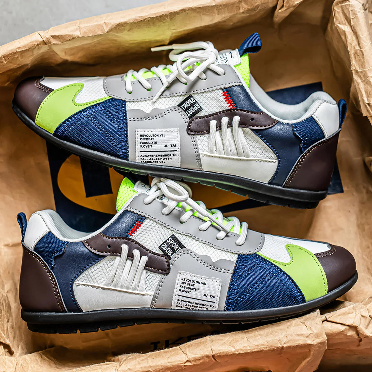 Jean™ | Baskets Rétro Colorées
