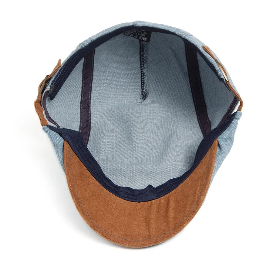 Jean™ | Casquette plate en denim haut de gamme – Style intemporel et confort au quotidien.