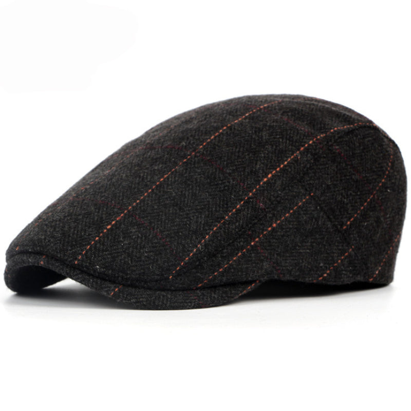 Casquette à chevrons à fines rayures