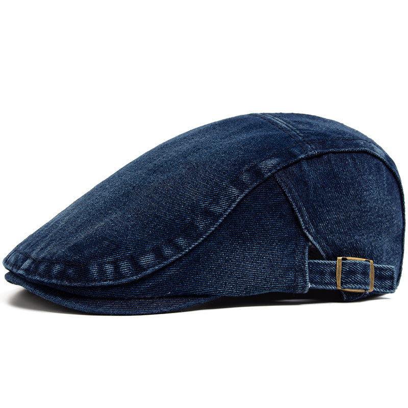Casquette en denim délavé