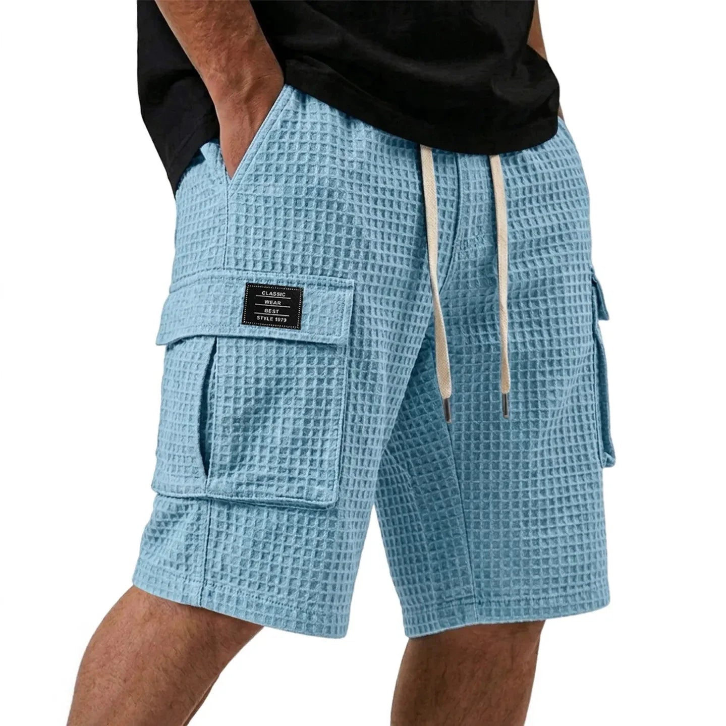 Jean et Marcel™ | Short Décontracté à Motif Gaufré