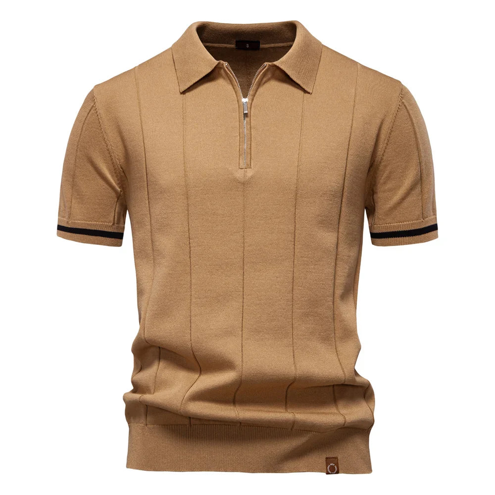 J&M Paris™ | Polo pour Hommes avec Fermeture Éclair