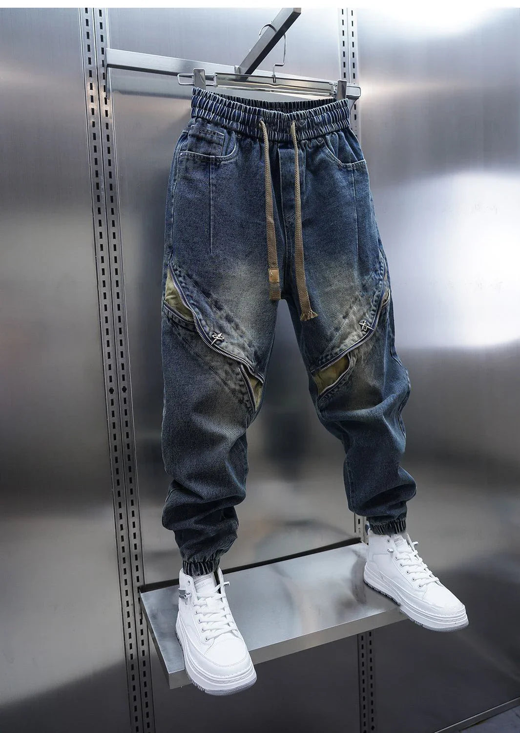 Jean™ | Pantalon Baggy Denim avec Ceinture