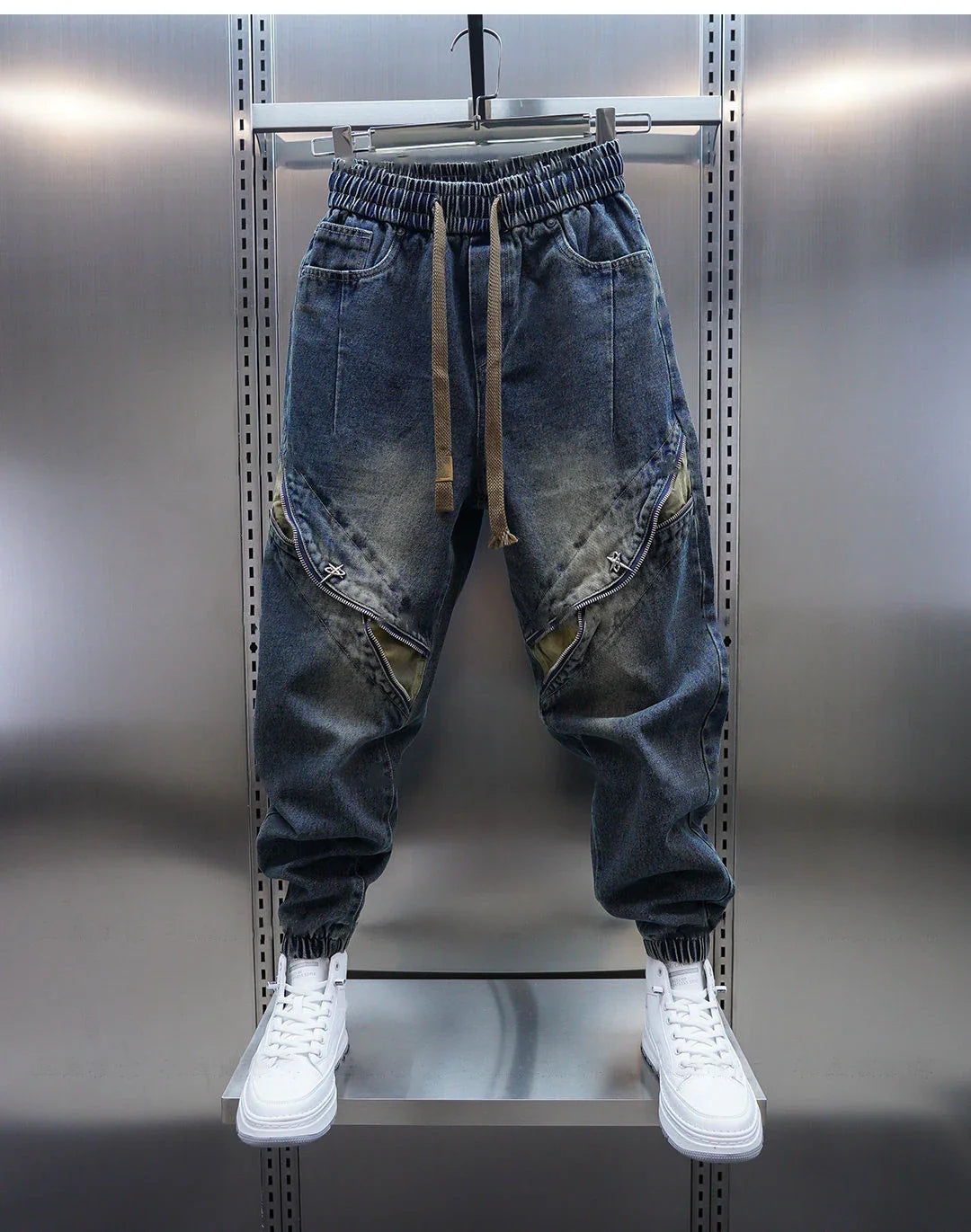 Jean™ | Pantalon Baggy Denim avec Ceinture