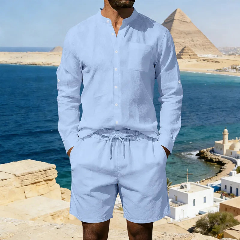 Marcel™ | Ensemble en Lin Décontracté